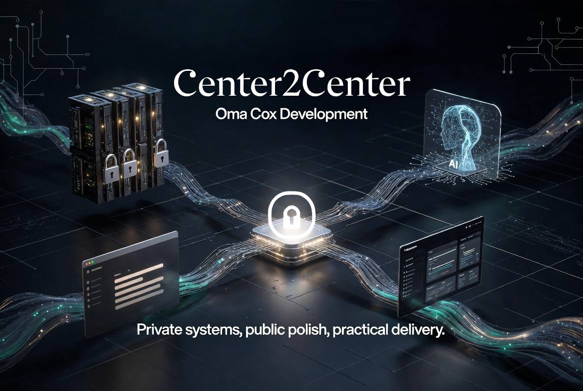 Center2Center Oma Cox Development private systems artwork